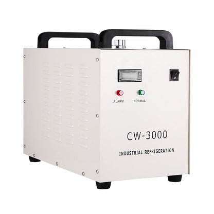 BuoQua Water Cooler 9L Industrial Water Chiller CW-3000DG Thermolyse Type 50W Water Chiller Water Cooling CO2 Laser Tube Cooler for CNC Engraving