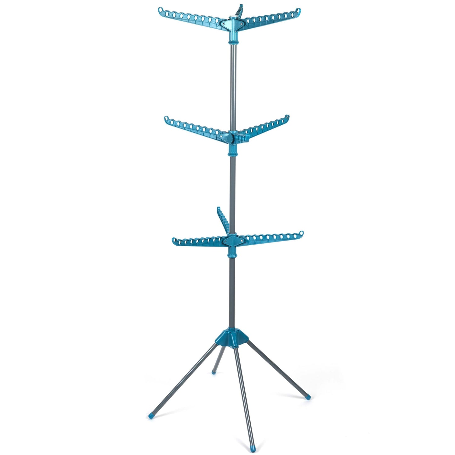Beldray LA039552TQEU 9-arm Clothes Airer - 3-tier Clothes Rack, 15kg, Space-saving Storage, Foldable, Airer, Rigid Arms for Hanging Hangers