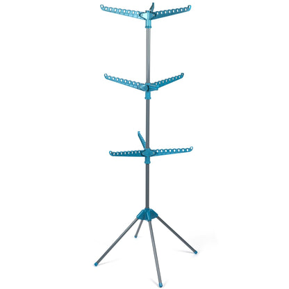 Beldray LA039552TQEU 9-arm Clothes Airer - 3-tier Clothes Rack, 15kg, Space-saving Storage, Foldable, Airer, Rigid Arms for Hanging Hangers