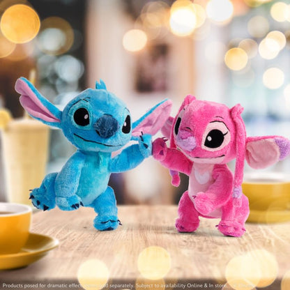 Simba 6315876954NPB - Disney Lilo and Stitch plush figure, 25cm, Angel, cuddly toy, suitable from the first months of life, pink.