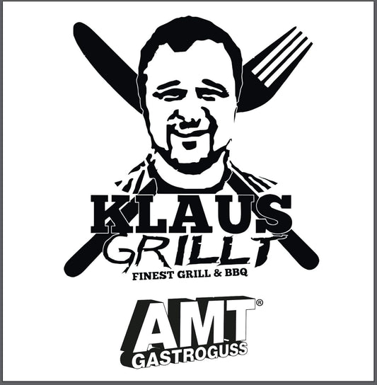 AMT Gastroguss Klaus grills German Oven Set, large version, 42x28 cm, German Oven Roaster/German Oven Cast Lid with grill base, cast aluminum, Lotan® non-stick coating, AMZN-KG-4228-Set