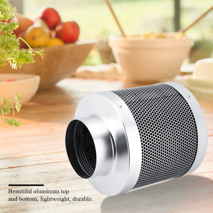 Cocoarm activated charcoal filter stainless steel charcoal filter activated charcoal carbon air filter reducing allergens and odors for bathroom office hotel 4inch diameter 200mm