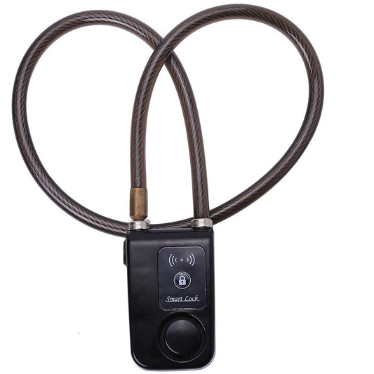 VGEBY Bike Lock Mobile App Smart Bluetooth Bike Lock Wheel Lock for Bike Anti Theft 110dB Alarm Waterproof Lock for IOS Android Smartphone (Color: Black)