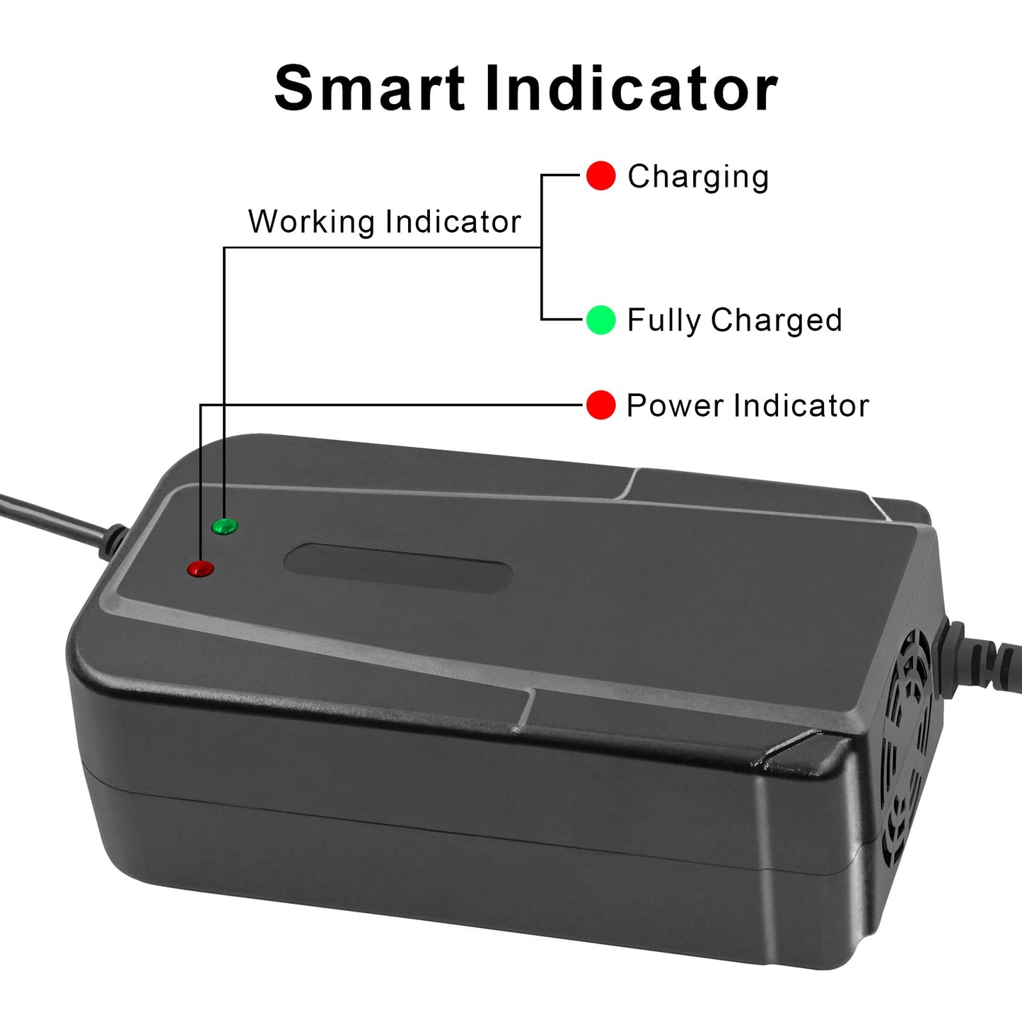 UURRPP 72V 3A lead-acid battery charger for electric bicycles, scooters, go-karts, and ebikes (Not for Li-ion batteries)