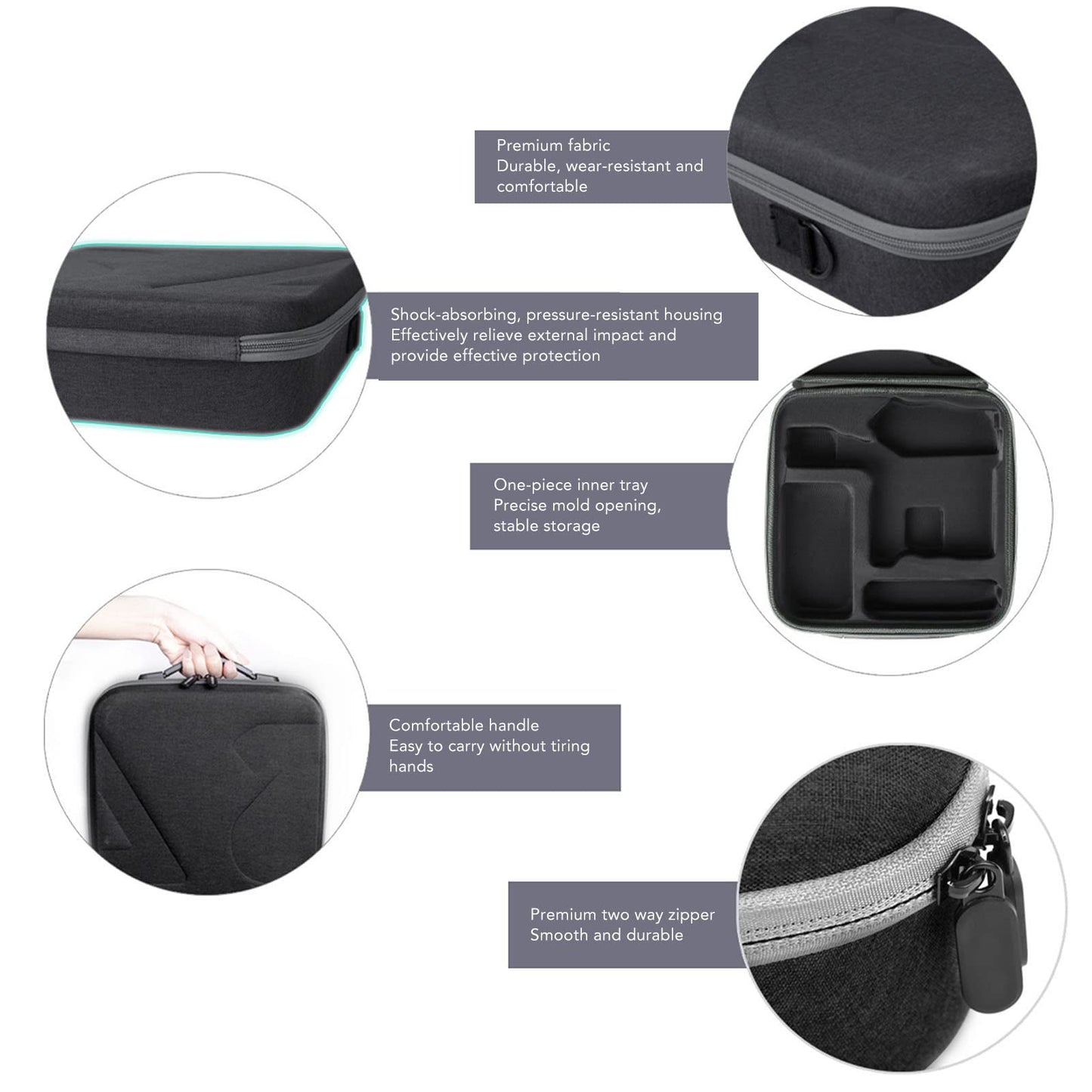 Dpofirs RSC 2 Case, Portable Storage Shoulder Bag for RSC 2 Gimbal Stabilizer, Protective Bag with Large Capacity and Adjustable Shoulder Strap.