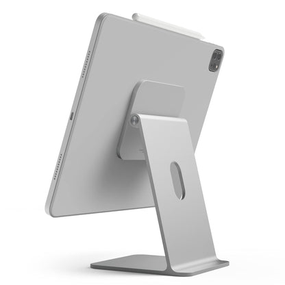 elago Magnetic Tablet Stand - Compatible with iPad Pro 12.9" (6th/5th Gen) and 11" (4th/3rd Gen), Air 10.9" (5th/4th Gen), Mini 8.3" (6th Gen), Nintendo Switch 2 (Silver)