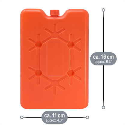 com-four® 8x Extra flat cooling ice pack - Space-saving and ideal for cool boxes and cooler bags - Cooling element in colorful colors (multicolored - 8 pieces - S)