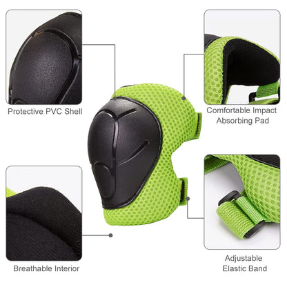 Skate helmet bike helmet with knee pad set for 2 to 6 year old boys and girls | Lightweight microshell kids helmet knee pads protection protectors for balance bike skateboard motorcycle sport...