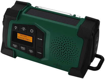 infactory Dynamo Radio: Mobile hand crank radio with DAB+, EWF function, solar panel, LED, USB (radio with hand crank, DAB solar radio, speaker iPad)