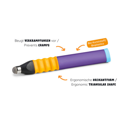Edurino Ergonomic Input Pen I Special Edition | Tablet Pen for Kids I Input Pen for Edurino Characters I Learning Games for Ages 4 and up I Stylus Touch Pen (Purple)