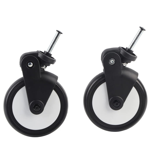 SPYMINNPOO stroller replacement wheels, rubber wheels replacement stroller rubber wheels rear/front wheels toddler stroller wheel universal for Yoya/Vovo Wheel strollers (one pair of front wheels)