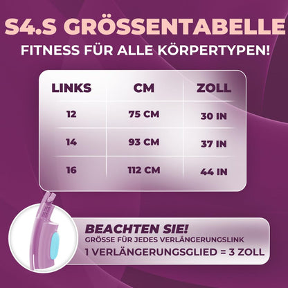 Swiss Activa+ S4.S Silent Hula Hoop Reifen for Adults with Counter 60-112cm - Extra quiet - Won't fall down - Hoop for women to lose weight - Smarter fitness with weight