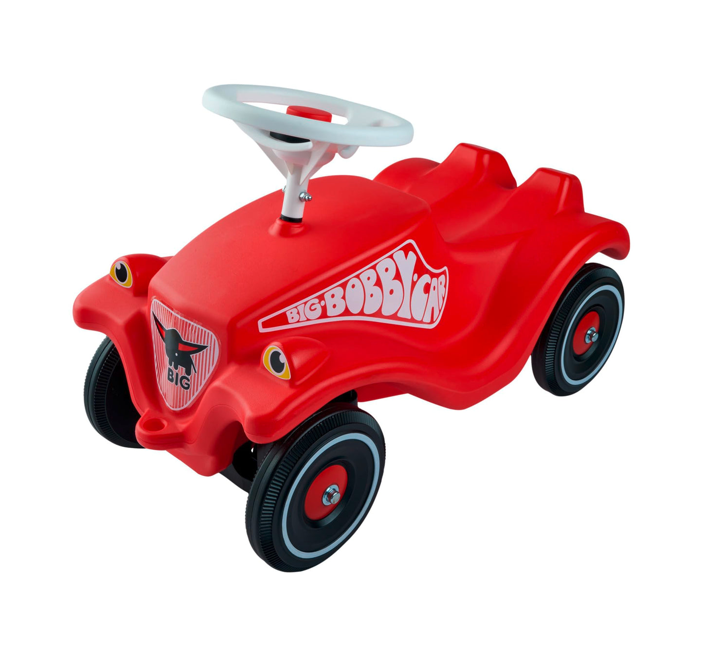 BIG-Bobby-Car Classic - children's vehicle for boys and girls, classic slide car can hold up to 50 kg, for children aged 1 year and older, red