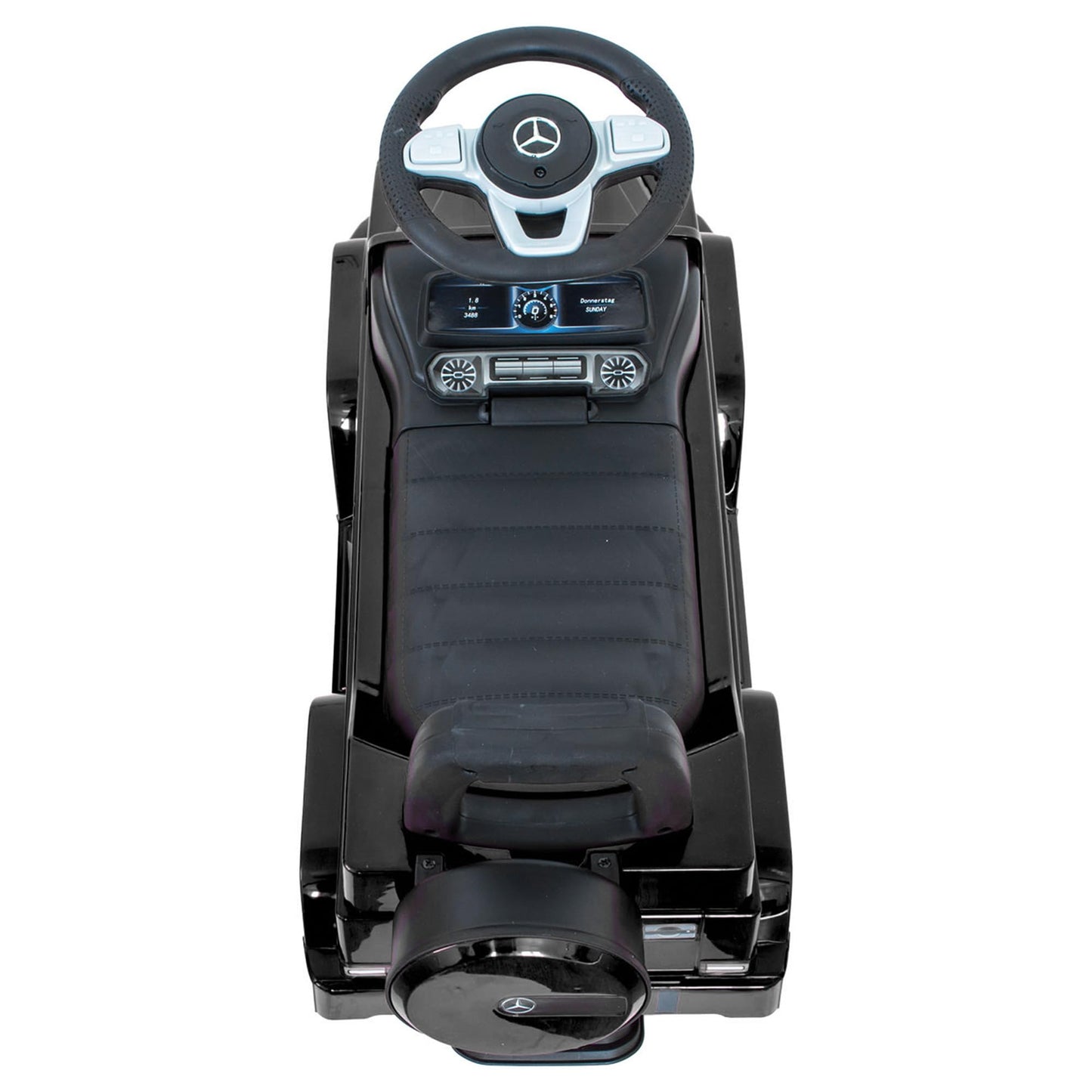 Mercedes G350d push car with quiet plastic wheels, ride-on toy for babies and toddlers, kids' vehicle, push-along car.