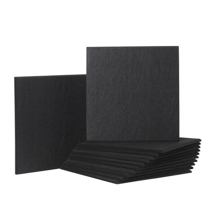 Rdutuok 12 Pieces Acoustic Panels, 30 x 30 x 1 cm High Density Acoustic Panel Soundproofing Panels for Recording Studio, Office, Studio, Sound Treatment, and Wall Decoration (Black)