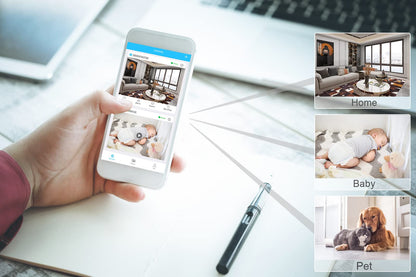 4K mini camera, CUSFLYX Cloud WIFI portable surveillance camera, battery operated, motion detection, IR night vision, nanny pet home office garage, wide angle, easy installation TF card recording.