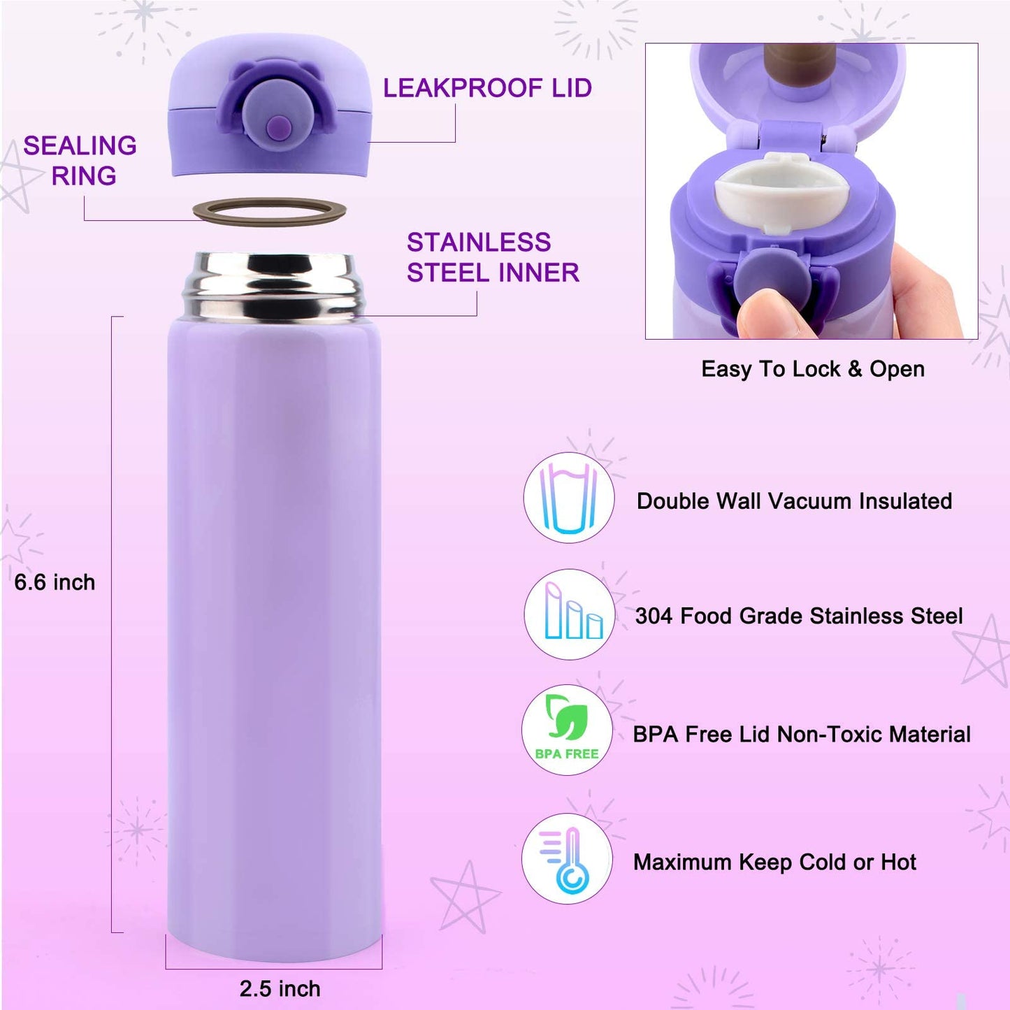 Gifts for girls DIY water bottle baseball cap, customize with gemstone unicorn stickers, back to school birthday gift for girls ages 4-13, hat crafting.
