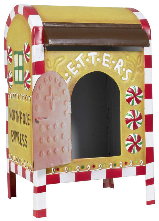 Christmas Paradise Christmas Decorative Mailbox Metal Mailbox Decoration 33cm Colorful
