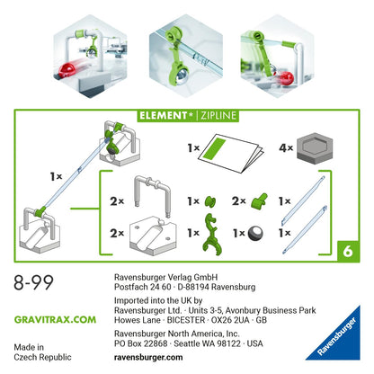 Ravensburger GraviTrax Element Trampoline 22417 & GraviTrax Element Zipline 27472 - GraviTrax Expansion