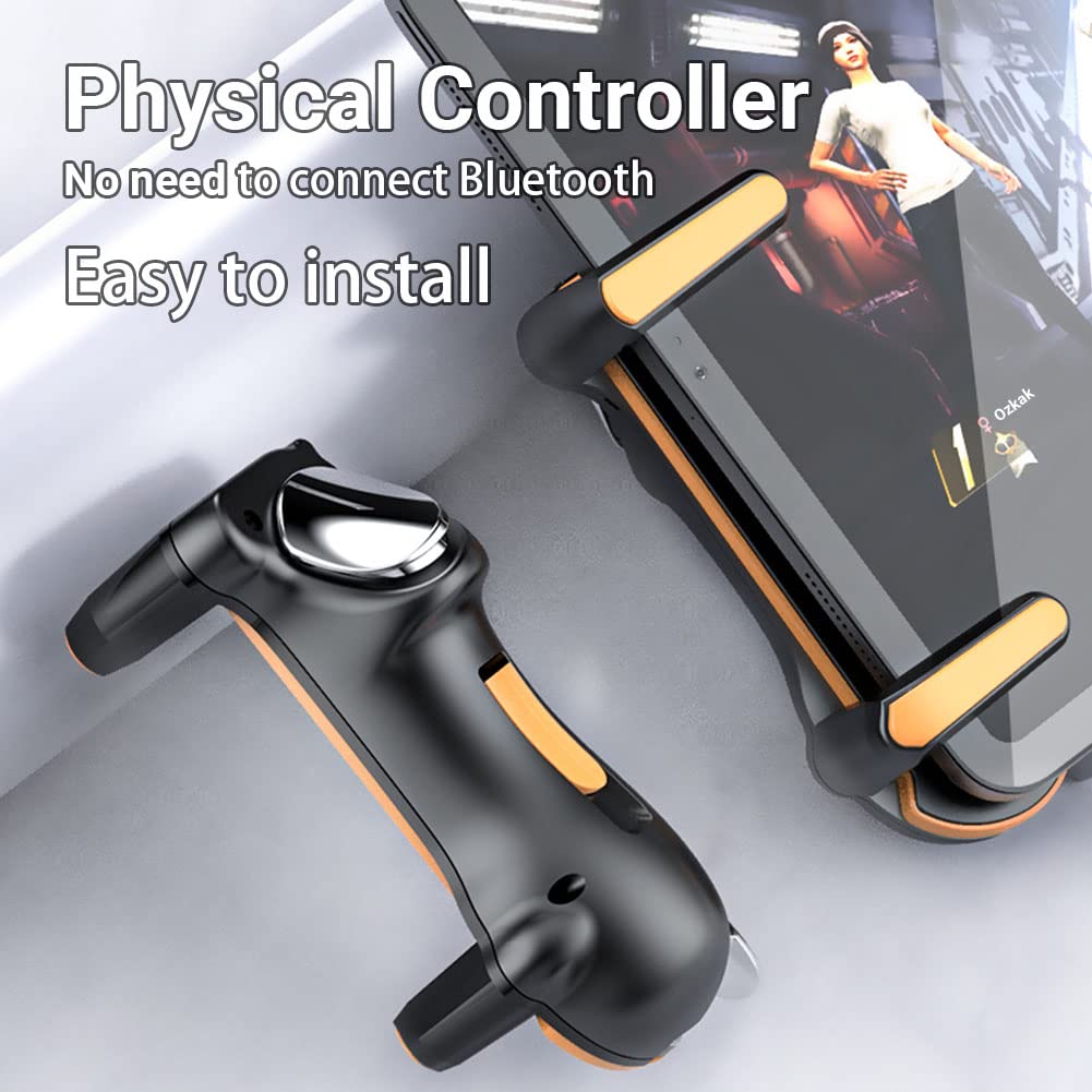 Ozkak Tablet Game Controller Rapid Fire Mobile Trigger Joystick Gamepad for PUBG COD iPad Android