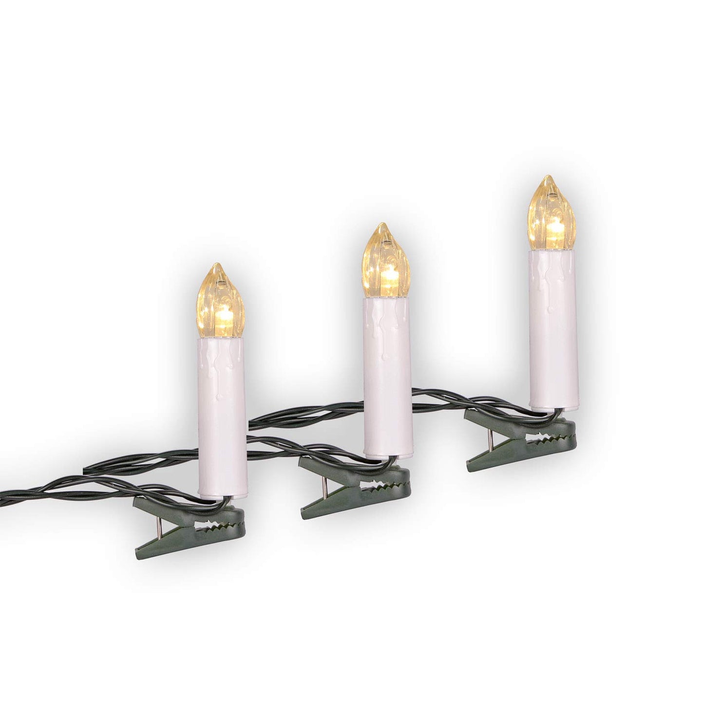 CLGarden LED Candle String Lights LEDKLK40 Candle String Lights 40 Shaft Lamps with Cable Timer