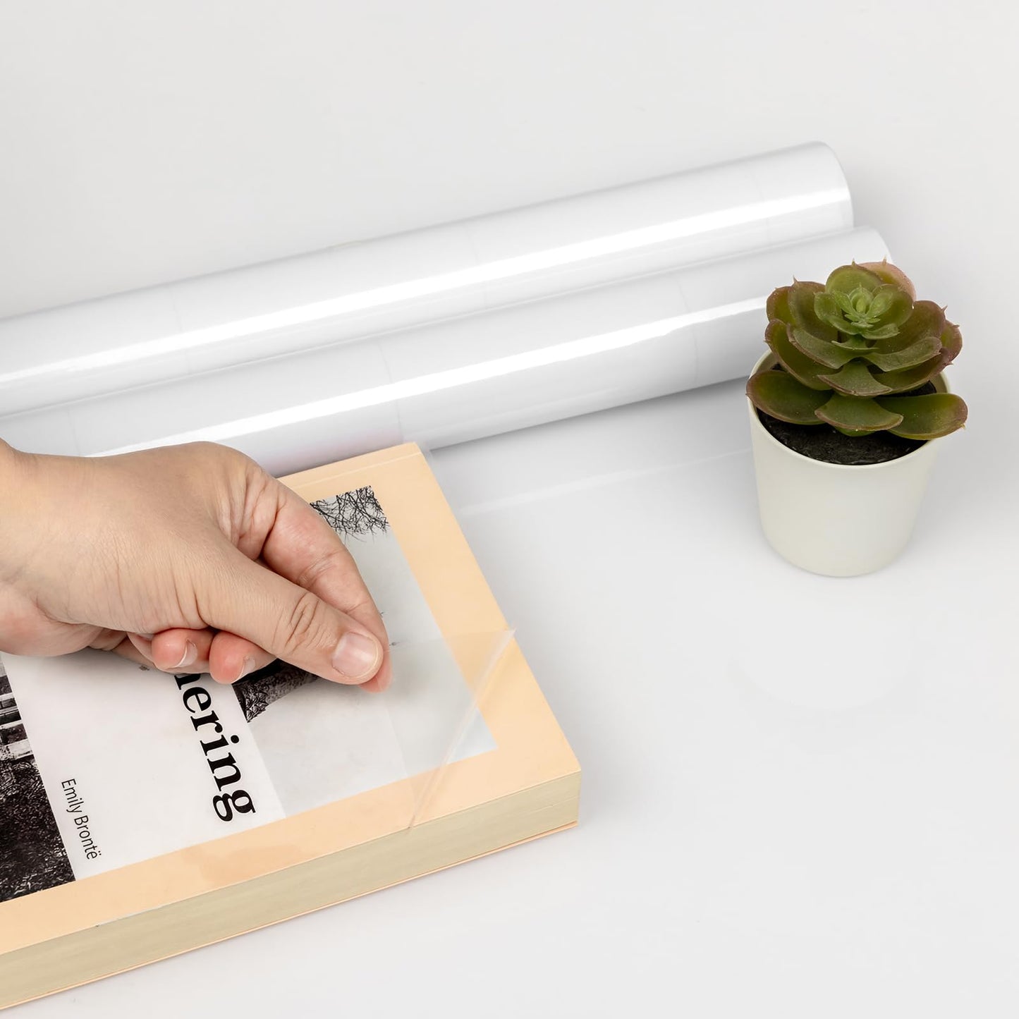 Clear adhesive film furniture protector self-adhesive furniture film for book cover transparent wall protection film splash protection kitchen backsplash film waterproof 60X500cm wallpaper