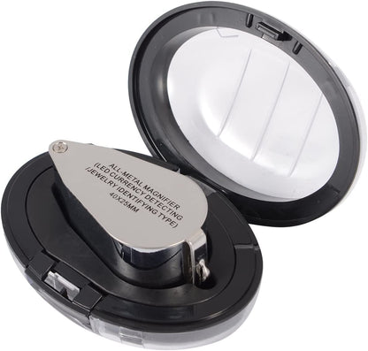40x illuminated jewelry loupe with LED light (LED currency detection/jewelry identification)