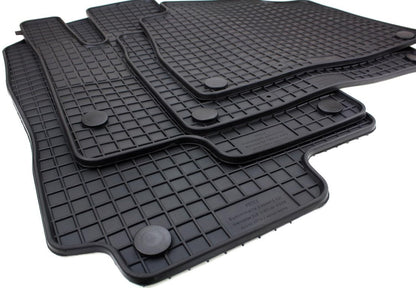 Automotive premium parts24 Premium Rubber Mats Compatible with GLE 4-Matic (V167) + GLE Hybrid from 10/2018 Floor Mats Rubber All-weather 100% Precise Fit Black