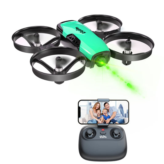 Loolinn | Drone with Camera as Gift for Kids - Mini Remote Control Drone with Video & Photos/Adjustable Camera/Two Batteries/Certified C0-Certificate (Gift for Boys and Girls)