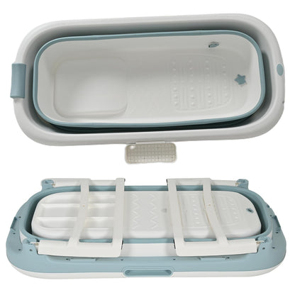 A 3-in-1 foldable bathtub for toddlers & kids, adults, pets; large portable bathtub, plastic, for shower, with removable cover (127*61*52 CM)