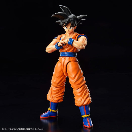 Dragon Ball - Figure Rise Standard Son Goku (New Spec Ver.) - Model kit, Orange/Sunset Chevron pattern.