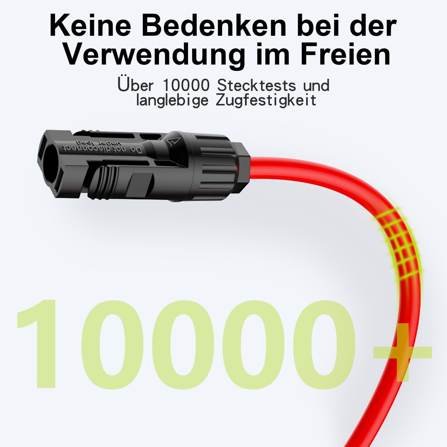 Tool-free solar cable 4mm²/6mm², solar cable extension 1/2/3/5/10m, PV cable (6mm2, 5m)