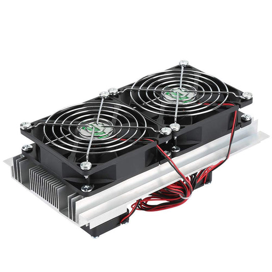 12V 12A thermoelectric Peltier cooling system semiconductor cooler DIY kit mini air conditioning refrigerator.
