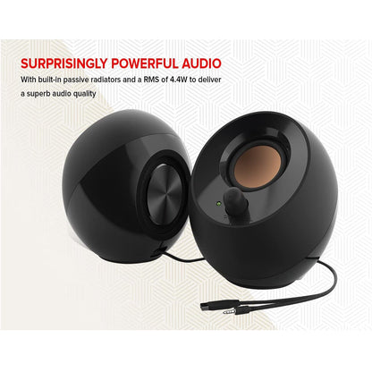 Creative Pebble - 2.0 USB-powered desktop speakers (Black)