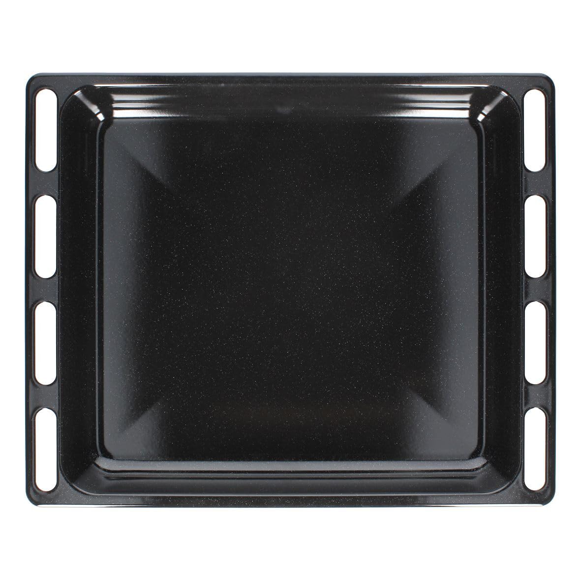 Baking sheet cake pan, grease tray 446x365x56mm enameled oven stove Indesit Hotpoint C00099622 also Whirlpool 482000022808 for FB970C C65SP6 K6C11 FD960P FT850 SE651X CI56HW FZ1022 C60DTX