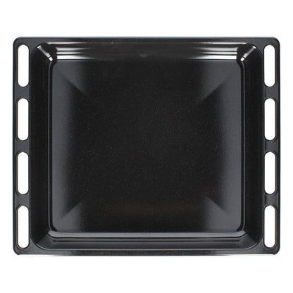 Baking sheet cake pan, grease tray 446x365x56mm enameled oven stove Indesit Hotpoint C00099622 also Whirlpool 482000022808 for FB970C C65SP6 K6C11 FD960P FT850 SE651X CI56HW FZ1022 C60DTX