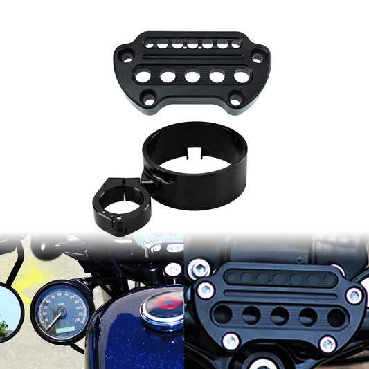 HDBUBALUS Tachometer Bracket Turn Signal Handlebar Clamp Fits Harley Sportster XL883 1200 1993-2020