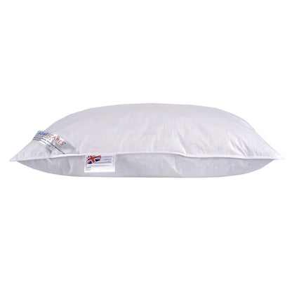 Homescapes washable music pillow with speaker, 48 x 74 cm, medium-soft pillow for listening to music, feather pillow with hypoallergenic microfiber filling.