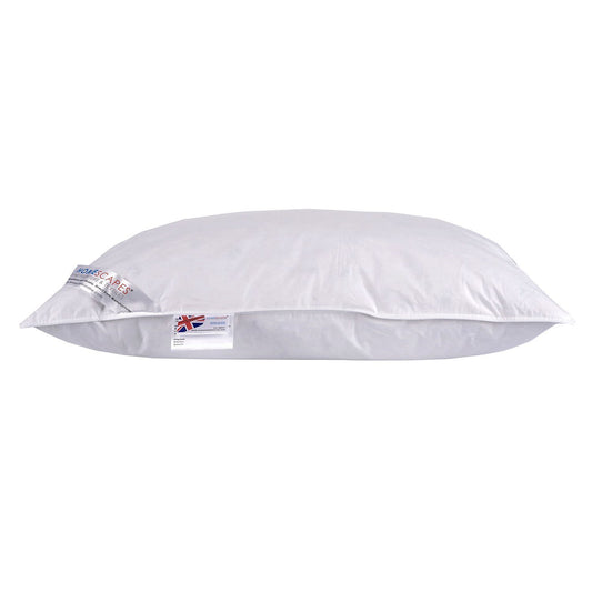 Homescapes washable music pillow with speaker, 48 x 74 cm, medium-soft pillow for listening to music, feather pillow with hypoallergenic microfiber filling.