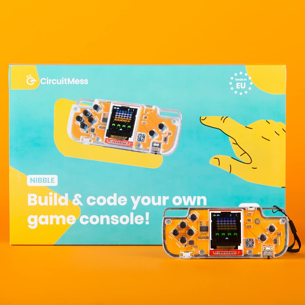 CircuitMess Nibble - DIY game console kit | Educational science kit for kids | STEM projects for kids 9 and up |