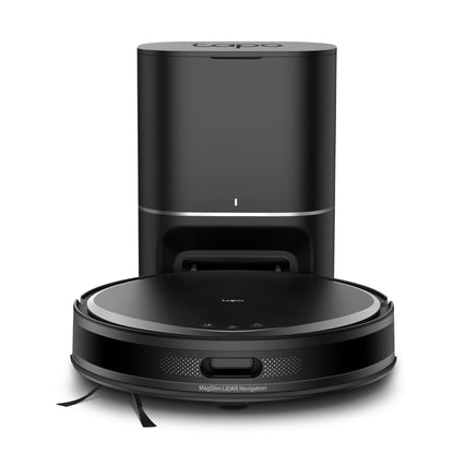 Tapo RV20 Max Plus robotic vacuum cleaner with mop function and automatic emptying station, 5300Pa ultra-strong suction power, 83mm ultra-slim design, compatible with Alexa & Google Assistant voice control, App.