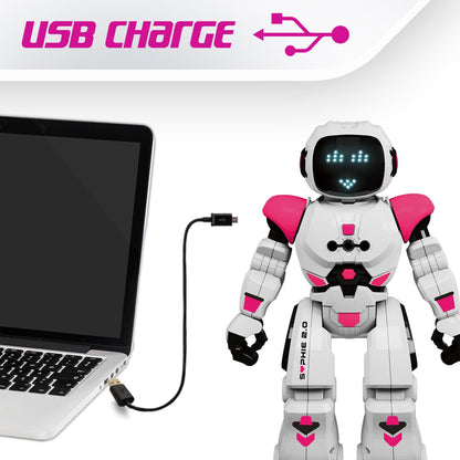 Xtrem Bots - Sophie | Robot Toy | Robot for Kids Ages 4+ | Girl Robot | Remote Control Robot | Programmable Robot | Remote Controlled Robot Color Pink