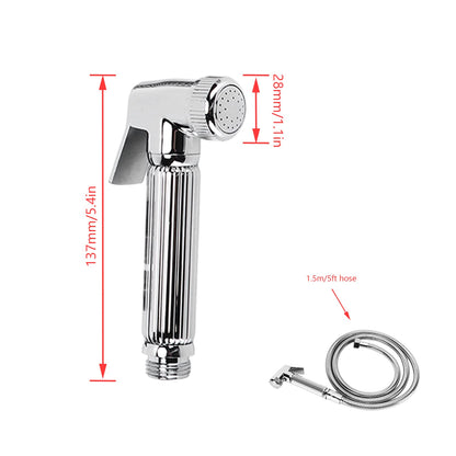 RV Shower Head Kit, water-saving high-pressure shower head with waterproof copper camping shower, 1.5m hose, and bracket for caravan yacht camper.