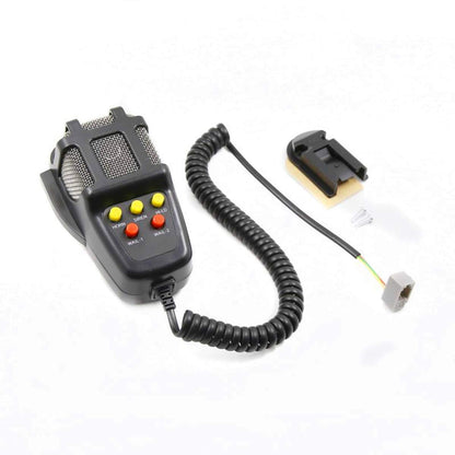 YIYIDA car horn with microphone PA speaker system electric horn emergency speaker car siren sound speaker vehicle horn loud suitable for any 12V truck car boat etc.