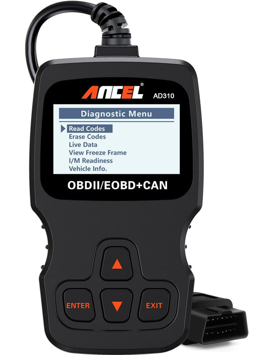 ANCEL AD310 OBD2 Car Diagnostic Tool, OBD-II Scanner Engine Fault Code Reader, Automotive Code Reader for All Vehicles since 1996 & Newer (Black)