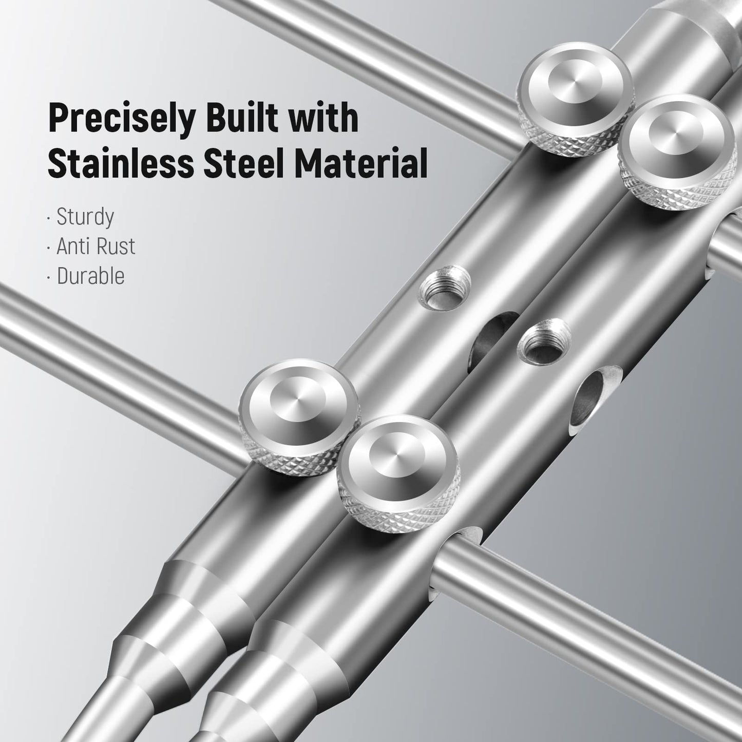 NEEWER Stainless Steel Lens Spanner Wrench, Professional Curved Double-Ended Point/Flat Tool for Removing Lenses with 4 Screws, Lens Repair Opening Key for DSLR Camera Telescope Lens