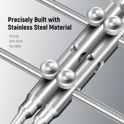 NEEWER Stainless Steel Lens Spanner Wrench, Professional Curved Double-Ended Point/Flat Tool for Removing Lenses with 4 Screws, Lens Repair Opening Key for DSLR Camera Telescope Lens