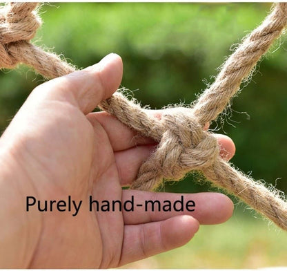 Decorative rope net for indoor or outdoor use, safety protection hemp rope net - children's balcony railing guardrail baby stair protection net indoor playground cargo trailer (0.5x5m)