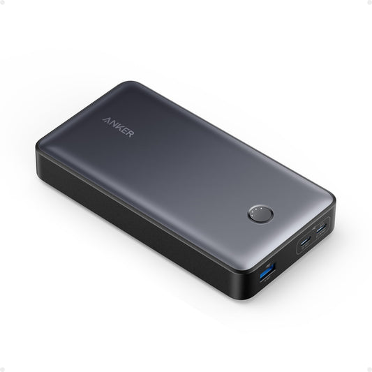 ANKER 537 Powerbank (PowerCore 24K for Laptop), 24,000mAh 65W, portable charger for MacBook Pro, Dell XPS, Microsoft Surface, iPad Pro, iPhone 16/15/14/13 Pro, iWatch Series 5, and more (Black)