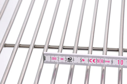 Grill grate Ø 70 cm with chain stainless steel 5 mm grill rod thickness 14 mm rod spacing for swing grill BBQ tripod